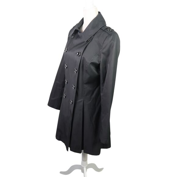 Via Spiga Black Double-Breasted Button Peacoat Jacket Small - Picture 3 of 6